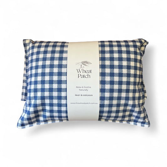 Blue Gingham Wheat Bag