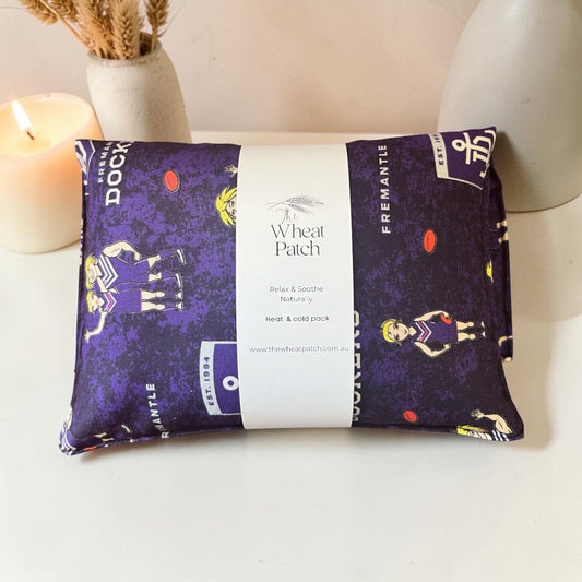 Purple Footy Wheat Bag