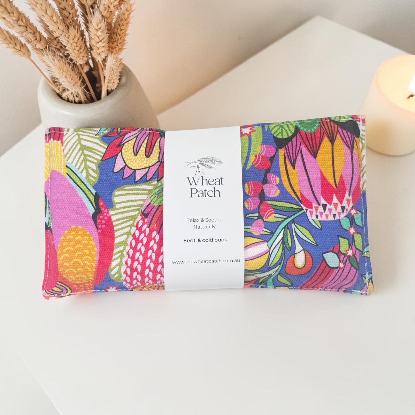 Colourful parrot Small Wheat Bag
