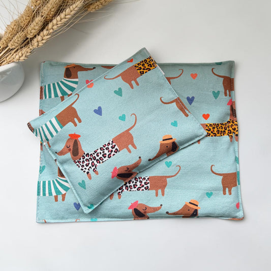 Dachshund Small & Large  Bundle Wheat Bag